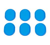 Jeanoko Amortiguadores de Batería de Silicona, 6 uds., Almohadillas de Gel Suave, Reducción de Volumen para Estudios de Grabación (Azul)