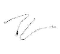 Jeanoko Barras de Soporte para Alforjas, Soporte de Metal Duradero para Bonneville T100/Thruxton 900, Accesorio para Motocicleta, 2 uds. (A (Plata))