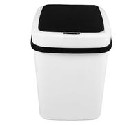 Jeanoko Bote de Basura Automático, Bote de Basura Inteligente, Gran Capacidad, Luz LED, Sensor de Movimiento Automático, Bote de Basura con Botón para Uso Doméstico
