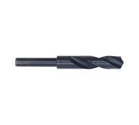 Jeanoko Brocas HSS de Vástago Reducido de 18,5 Mm, Broca Helicoidal Negra Duradera para Corte Rápido de Aluminio, Cobre y Acero Inoxidable