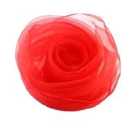 Jeanoko Bufanda de Juego para Niños, Bufanda de Seda de Malabarismo Colorida Brillante para Educación Musical de Baile, Material de Seda Suave (Roja)