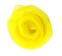 Jeanoko Bufanda de Juego para Niños, Bufanda de Seda de Malabarismo Colorida Brillante para Educación Musical de Baile, Material de Seda Suave (Amarilla)