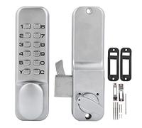 Jeanoko Cerradura de Combinación Mecánica, Función de Reinicio de 1 a 11 Dígitos, Cerradura de Puerta sin Llave, Carcasa de Aleación de Zinc para Puerta Corredera, Cocina, Oficina, Balcón