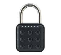 Jeanoko Cerradura de Contraseña de 6 Dígitos, Candado de Combinación Electrónica, Candado de Seguridad con Botón Pulsador para Armario de Casillero de Equipaje