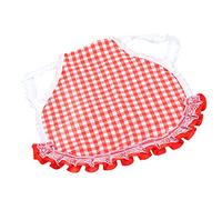 Jeanoko Chaleco Protector de Silla de Pollo para Plumas y Calidez, Diseño de Banda Elástica para Facilitar su Uso, 22 X 20 Cm, Ideal para Gallinas (Cuadros Rojos)