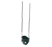 Jeanoko Columpio para Niños Pequeños con Respaldo Alto para Jugar Al Aire Material EVA Duradero Verde Oscuro 1 Unidad