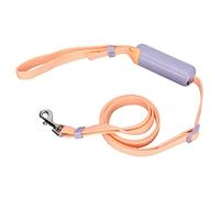 Jeanoko Correa para Mascotas, Correa Retráctil Ajustable de Nailon para Caminar para Perros Pequeños y Medianos, Diseño Elegante con Cierre a Presión y Lazo para Colgar (Púrpura)