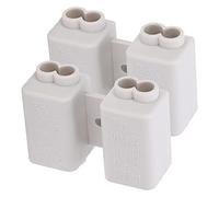 Jeanoko Divisor de Cableado de Alta Potencia 2 Piezas para Luz de Techo, Interruptor, Cableado de Medidor Eléctrico, Bloque de Terminales en Forma de T, Material ABS Ignífugo