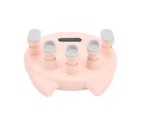 Jeanoko Entrenador de Dedos para Piano, Herramienta Compacta y Ligera para Ejercitar el Agarre Manual para Corrección de Postura, Ideal para Músicos, Hecha de ABS Duradero y Silicona en Rosa