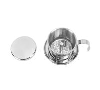 Jeanoko Filtro de café Vietnamita, Gotero de café Vietnamita de Acero Inoxidable 304 de 100 Ml, Separación de Posos, Portátil Liviana con Asa para Uso en el Hogar, Viajes, y té