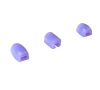 Jeanoko Fundas para Llaves de Saxofón, Almohadillas Protectoras de Silicona Suave para Principiantes, Juego de 3 Piezas en Colores Brillantes (CC22 Púrpura)
