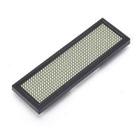 Jeanoko Insignia de Nombre LED, Placa de Identificación con Puntos de 11x44, 8 Modos de Visualización, Almacenamiento de 550 Caracteres Chinos para Aeropuertos, Hoteles, Restaurantes (Blanco)