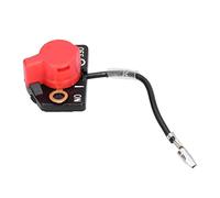 Jeanoko Interruptor de Apagado EY20, Interruptor de Parada de Motor ABS Duradero, Protege el Motor Diésel EY20, Negro y Rojo, 1 Unidad