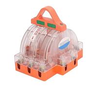 Jeanoko Interruptor de Cuchillo de 3 2, Interruptor de Desconexión Eléctrica con Contactos de Latón Cubierta Transparente para Circuito 220V 380V (63a)