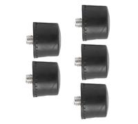 Jeanoko Juego de Cabezas de Martillo de Goma, Puntas de Repuesto Negras Duraderas, Ideales para Golpear y Proteger Superficies, para Uso Doméstico, 5 Piezas (Φ40mm)