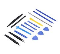 Jeanoko Juego de Herramientas de Reparación Electrónica, Kit de Pinzas Spudger de Plástico para Reparación de Teléfonos Móviles, Tabletas y Portátiles, PVC, 16 Piezas