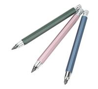 Jeanoko Juego de Lápices de Carpintero Mecánico, Herramienta de Trazado de Afilado Rápido de 5,6mm para Carpintería, 3 uds. (Azul Rosa Verde)