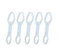 Jeanoko Juego de Llaves de Doble Punta, Herramienta de Autoapriete Universal de 5 Piezas para Mantenimiento del Hogar, Acero de Aleación de 8-22 Mm, 160 Mm (C Galvanizado Plata)
