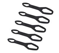 Jeanoko Juego de Llaves de Doble Punta, Herramienta de Autoapriete Universal de 5 Piezas para Mantenimiento del Hogar, Acero de Aleación de 8-22 Mm, 160 Mm (negro)