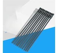 Jeanoko Juego de Puntas de Destornillador PH2, Tratamiento Azul Duradero, Vástago Hexagonal de 1/4 ", 200mm, 10 Uds.