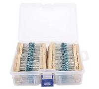 Jeanoko Juego de Resistencias de Película Metálica de Alta Precisión con 156 Valores, Fácil de Instalar para Radios y Electrodomésticos