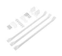 Jeanoko Juego de Soportes de Estante de Alambre de Alta Resistencia de 12 Pulgadas para Instalación en Pared de Estantes de Alambre de 12 Pulgadas con Accesorios de Montaje para Dormitorios, Salas