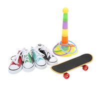 Jeanoko Juguetes para Masticar Pájaros para Loros, Juego de Entrenamiento de Inteligencia de Colores Brillantes para Jaula de Pájaros, Zapatos y Anillos de Lona