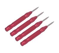 Jeanoko Kit Automático de Punzón Central de Acero de Alta Velocidad para Mantenimiento de Instalación, Diseño de Moleteado Antideslizante, 4 Piezas para Máquina de Muebles de Acero, Hierro y PVC, 5