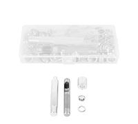 Jeanoko Kit de Herramientas con Ojales, 100 Ojales de Cuproníquel Duraderos para Manualidades, Costura y Proyectos Domésticos de 1/2 Pulgada de Diámetro Interior
