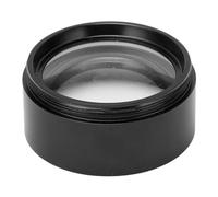 Jeanoko Lente Objetivo Auxiliar para Microscopio, Lente óptica Antiluz Azul de Alta Transmitancia 0.7X con Imágenes Claras (Negra)