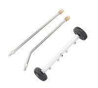 Jeanoko Limpiador de Tren de Rodaje, Herramienta Eficiente de Lavado a Presión para Coche, Camión, SUV, Remolque, Limpiador Debajo del Vehículo de 17,7 Pulgadas con Varilla de Extensión, para Varios