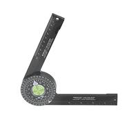 Jeanoko Medidor de Escala Láser para Sierra Ingletadora para Medición de Carpintería, Herramienta ABS Portátil para Carpinteros, Fontaneros, Oficios de Construcción, con Lápiz de Tilo, 1 Pieza