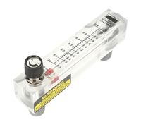Jeanoko Medidor de Flujo Compacto Tipo Panel con Perilla de 0,1-0,5 GPM para Medios Líquidos Lecturas Claras Ajuste de Flujo Fácil para Laboratorio Doméstico