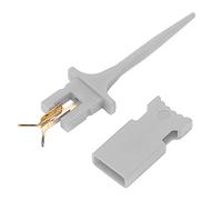 Jeanoko Mini Clip de Gancho de Prueba, Gancho de Prueba Electrónico Duradero para Pruebas de Circuitos Integrados y Reparación Móvil, Material PA Liviano, 1 Pieza (Gris)
