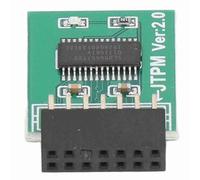 Jeanoko Módulo TPM 2.0 Cifrado Seguro, Módulo de Plataforma Confiable de Interfaz LPC de 14 Pines para Compatibilidad con Múltiples Placas Base Verde
