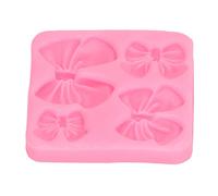 Jeanoko Molde de Silicona para Fondant con Forma de Lazo, a Prueba de Palos, Fácil Liberación para Decoración de Pasteles, Artesanía de Chocolate para Hornear, Molde de Silicona para Decoración de