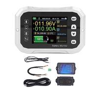 Jeanoko Monitor de Batería Inteligente 100A RV Coulombmeter con Pantalla de Aplicación BT de Pantalla BT de 2.4 Pulgadas para la Medición de Capacidad de Alimentación de Corriente de