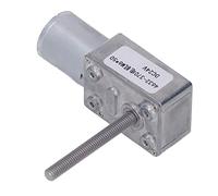 Jeanoko Motorreductor CC Potente Aleación de Aluminio CW CCW Motor de Engranaje Helicoidal Autoblocante para Automatización del Hogar 24V DC 1x (210RPM)