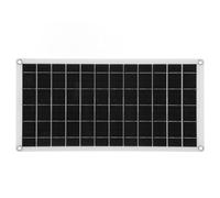 Jeanoko Panel Solar 15W con Toma USB para Cámaras de Seguridad Timbres Teléfonos Celulares Ventiladores RV Entrada 12V Salida 5V-12V Silicio Monocristalino 1.2A