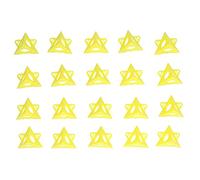 Jeanoko Paquete de 20 Soportes de Cono de Plástico, Kit de Elevador Piramidal para Puerta de Gabinete de Lona, amarillo para Uso en el Lugar de Trabajo de Carpintería