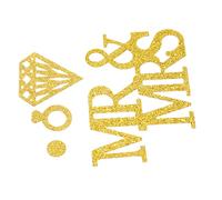Jeanoko Paquete de 4 Confeti Dorado, Confeti de Mesa de Fiesta Hermoso y Duradero para Celebraciones de Cumpleaños Infantiles, Material de Plástico y Resina