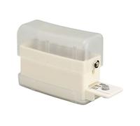 Jeanoko Perforador de Papel de 6 Agujeros, Perforador de Escritorio Compacto ABS Bonito y Portátil para Planificadores A5/B5/A4 con Caja de Recolección de Chips (Transparente)