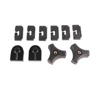 Jeanoko Piezas de Repuesto Universales, Abrazadera Delantera Trasera de Aluminio para Cubierta Rígida Triple Plegable, Juego de 20