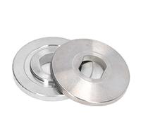 Jeanoko Placa de Presión para Máquina Cortadora, 2 uds., para Sierra Ingleteadora de Aluminio de 10 Pulgadas, 45mm de Diámetro, Reemplazo de Brida de Hoja de Sierra de Bloque de