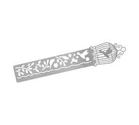 Jeanoko Plantillas Huecas de Regla de Metal con Lindos Patrones para Pintar y Escribir Diarios, Acero Inoxidable, 14,8 Cm, 1 Unidad