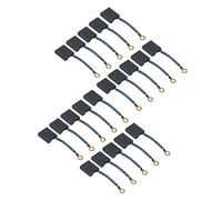 Jeanoko Preciso Juego de Repuesto de Cepillos de Carbón de Cobre de 20 Piezas para Amoladora Angular, Taladro Eléctrico de Mano, Secador de Pelo, Mezclador, Tamaño Compacto, para Reparar Motores