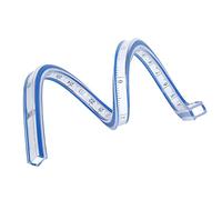 Jeanoko Regla Curva Flexible, Herramienta de Medición de Plástico Ajustable para Proyectos de Manualidades de Costura, 1 Pieza (regla de serpiente de 30 cm)