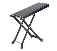 Jeanoko Reposapiés para Guitarra de 4 Posiciones, Taburete Ajustable Plegable de Metal para Pedales con Patas de Goma Antideslizantes para practicar.