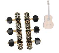 Jeanoko Teclas de Afinación de Guitarra, 3 Afinadores de Bloqueo de Guitarra Izquierda y 3 Derecha, Afinación Rápida y Precisa con Tornillos