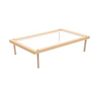 Jeanoko Tendedero de Pasta de Madera, Construcción de Madera de Haya | Flujo de aire mejorado, soporte multiusos para flores, fácil almacenamiento, montaje cómodo